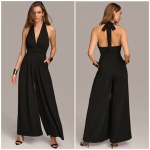 Donna Karan Black Halter Jumpsuit